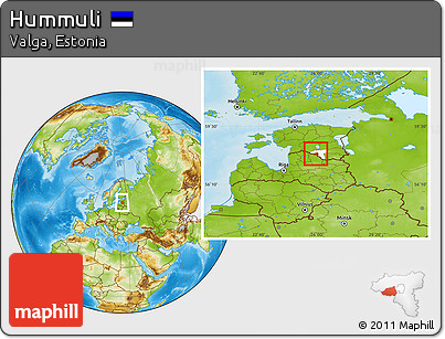 Physical Location Map of Hummuli, highlighted parent region