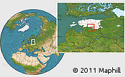 Satellite Location Map of Hummuli, highlighted country, highlighted parent region