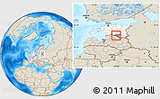 Shaded Relief Location Map of Hummuli, highlighted country, highlighted parent region