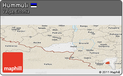 Classic Style Panoramic Map of Hummuli