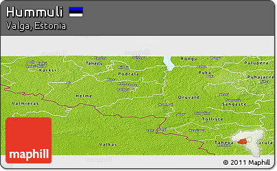 Physical Panoramic Map of Hummuli