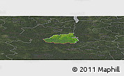 Satellite Panoramic Map of Hummuli, darken, semi-desaturated
