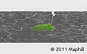 Satellite Panoramic Map of Hummuli, desaturated