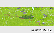 Satellite Panoramic Map of Hummuli, physical outside
