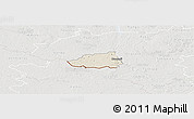 Shaded Relief Panoramic Map of Hummuli, lighten, semi-desaturated