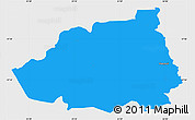 Political Simple Map of Hummuli, single color outside