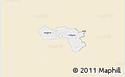 Classic Style 3D Map of Karula, single color outside