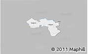 Gray 3D Map of Karula, single color outside