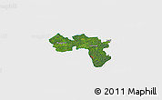 Satellite 3D Map of Karula, single color outside