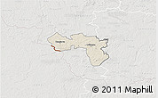 Shaded Relief 3D Map of Karula, lighten, semi-desaturated