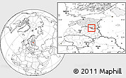 Blank Location Map of Karula, highlighted country