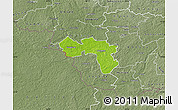 Physical Map of Karula, semi-desaturated