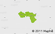 Physical Map of Karula, single color outside