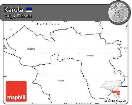 Blank Simple Map of Karula