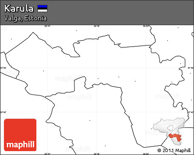 Blank Simple Map of Karula, no labels