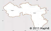 Classic Style Simple Map of Karula, cropped outside