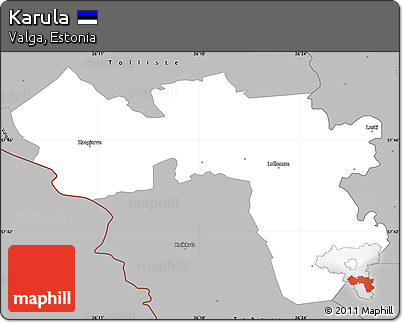 Gray Simple Map of Karula