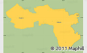 Savanna Style Simple Map of Karula, single color outside