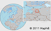 Gray Location Map of Pühajärve