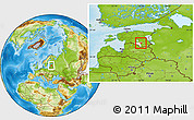 Physical Location Map of Pühajärve, highlighted parent region