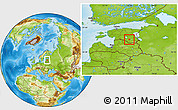 Physical Location Map of Pühajärve