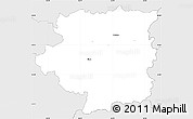 Silver Style Simple Map of Pühajärve