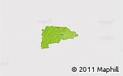 Physical 3D Map of Puka, cropped outside