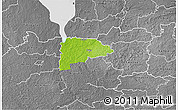 Physical 3D Map of Puka, desaturated