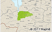 Physical 3D Map of Puka, shaded relief outside