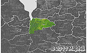Satellite 3D Map of Puka, desaturated