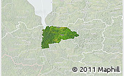 Satellite 3D Map of Puka, lighten