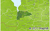 Satellite 3D Map of Puka, physical outside