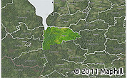 Satellite 3D Map of Puka, semi-desaturated