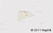Shaded Relief 3D Map of Puka, single color outside