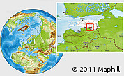 Physical Location Map of Puka, highlighted country, highlighted parent region