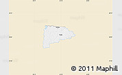 Classic Style Map of Puka, single color outside