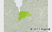 Physical Map of Puka, lighten, semi-desaturated