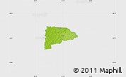 Physical Map of Puka, single color outside
