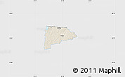 Shaded Relief Map of Puka, single color outside