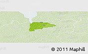 Physical Panoramic Map of Puka, lighten