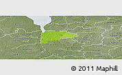 Physical Panoramic Map of Puka, semi-desaturated