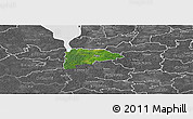 Satellite Panoramic Map of Puka, desaturated
