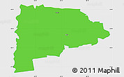 Political Simple Map of Puka, single color outside