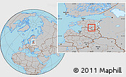Gray Location Map of Sangaste