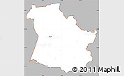 Gray Simple Map of Sangaste, cropped outside