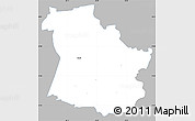 Gray Simple Map of Sangaste, single color outside