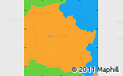 Political Simple Map of Sangaste