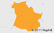 Political Simple Map of Sangaste, single color outside, borders and labels