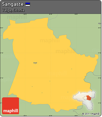 Savanna Style Simple Map of Sangaste