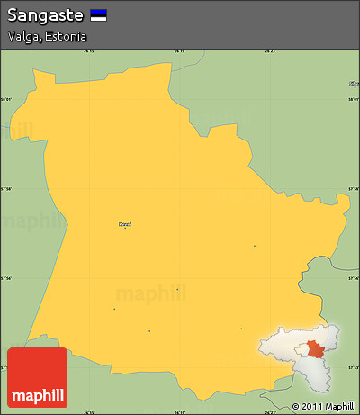 Savanna Style Simple Map of Sangaste